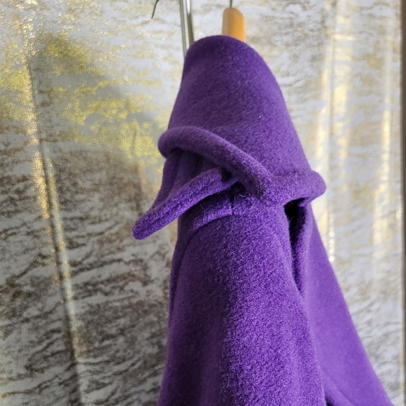 Michael Kors purple double breastfed  pea coat size Small - Picture 6 of 9